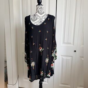Free People Oxford Embroidered Mini Dress size Large